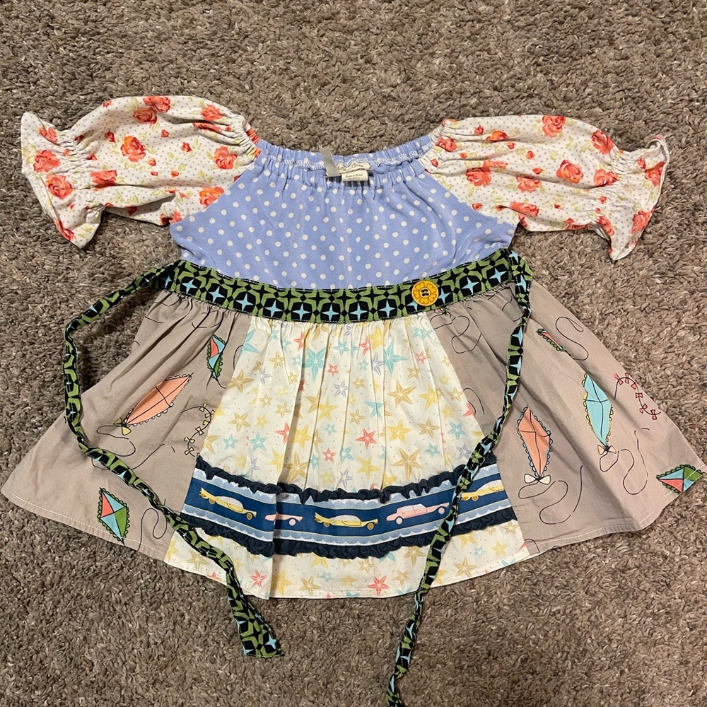 Matilda Jane Top with Polka Dots and Kites